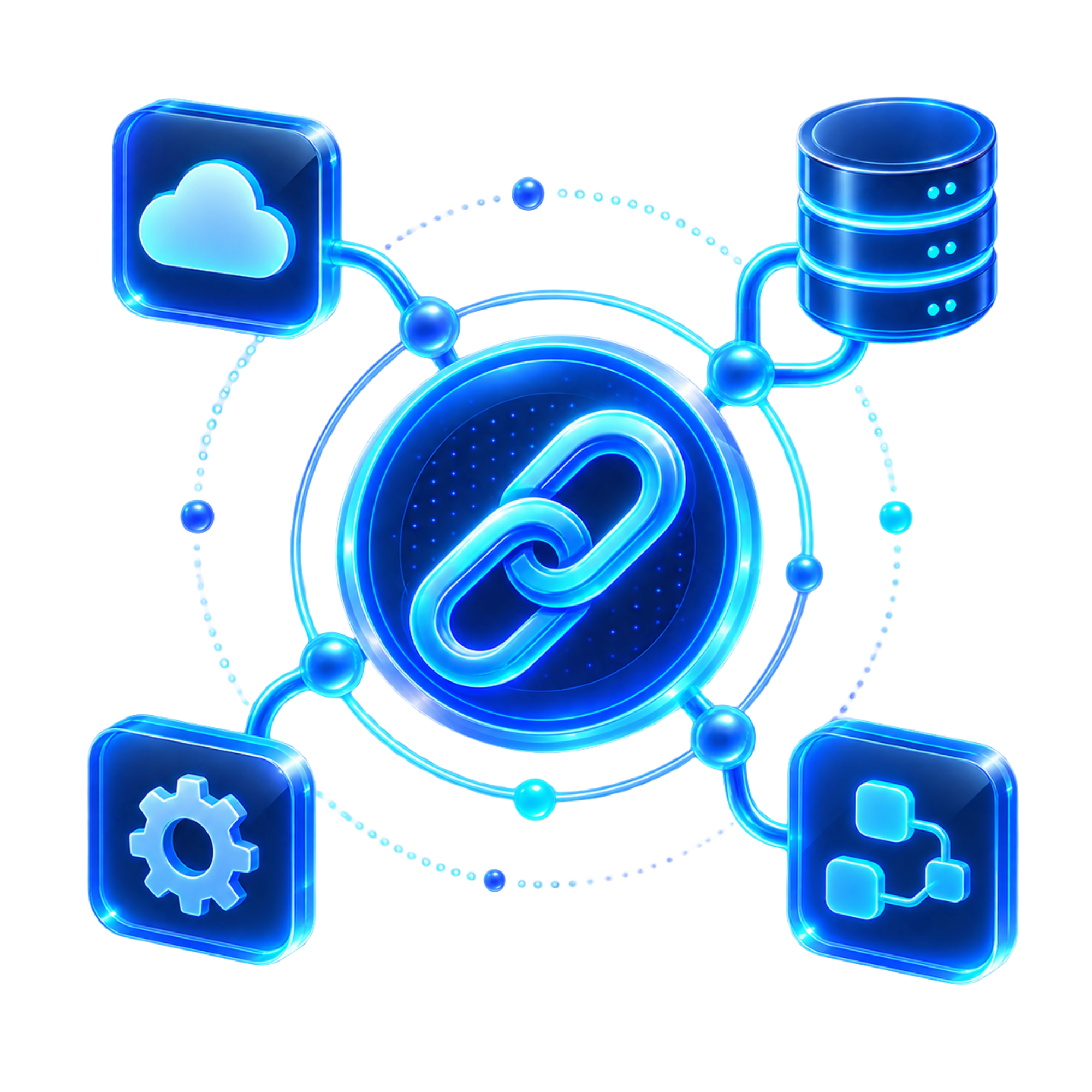AI orchestration and CRM integration visual.